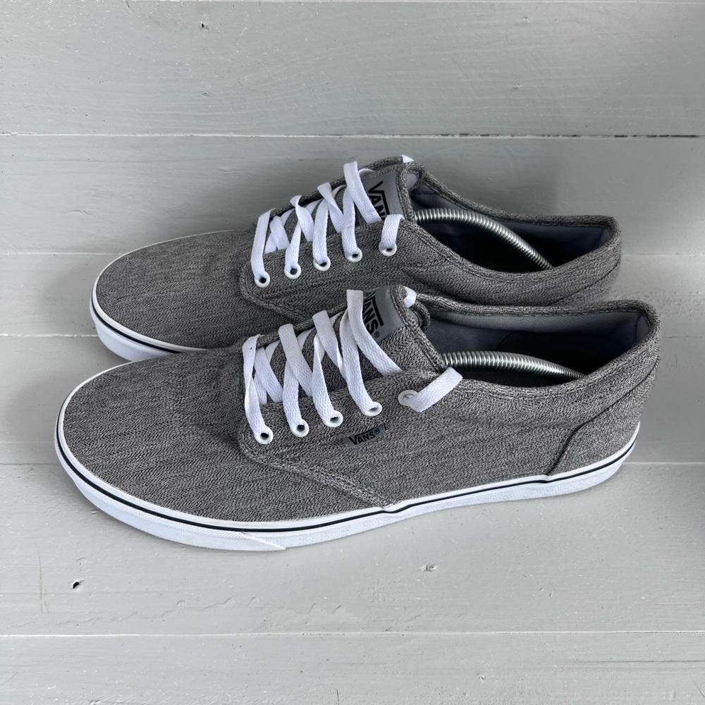 Vans Mens Atwood Deluxe Shoes Gray Casual Sneakers Men’s 13 Style 500714
